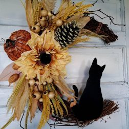 Moonlit Halloween Scene Wreath for Indoor/Outdoor