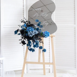 Rose Plant Leaves Welcome Sign Flower Stand Wedding Backdrop Frame Decor Hang Floral Arrangement Accessories Party Event Props