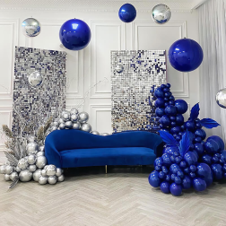Silver Shimmer Wall Panels for Wedding Event Theme Party Decorations