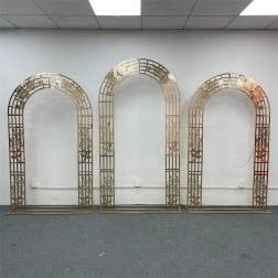 Norassj New Metal iron Arch Wedding Backdrop Frame Outdoor Party Stage Decor Props