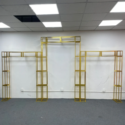 Norassj New Metal Iron Arch Wedding Backdrop Screen Square Frame Event Party Stage Props